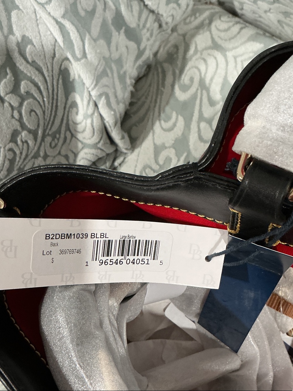 Dooney & Bourke Black Tote with Multicolor DB Print - Picture 2 of 8